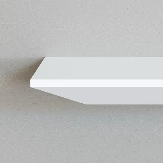 Wandplank verjongd - MDF v313 - 25 mm dik Direct Verzonden